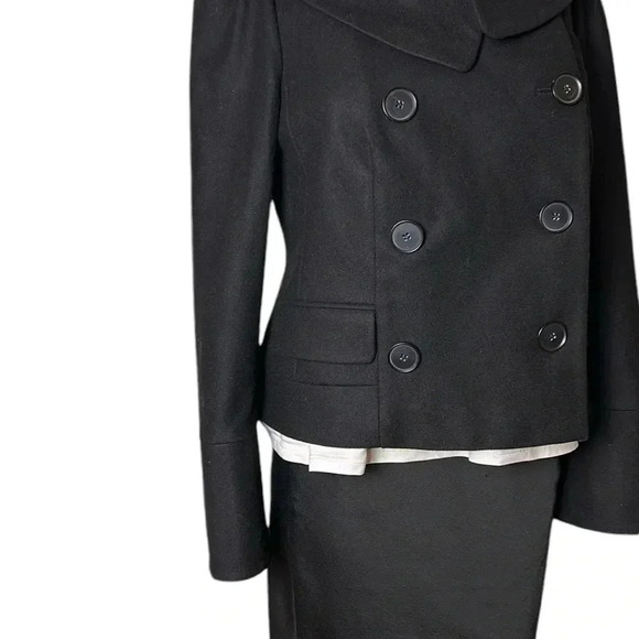 Ann Taylor Black Pea Coat - Picture 4 of 14